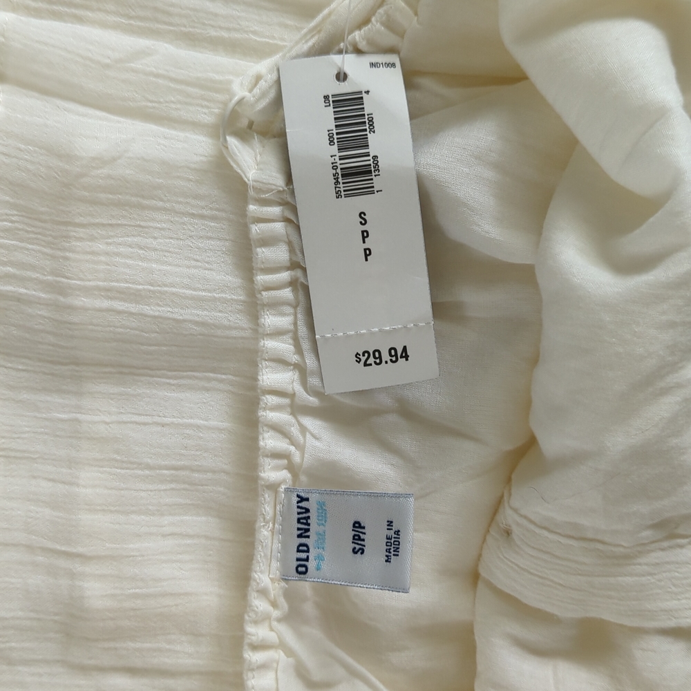 TWO Spaghetti strap dresses old navy small & medium. NWT & pre-owned white s… - Picture 9 of 11
